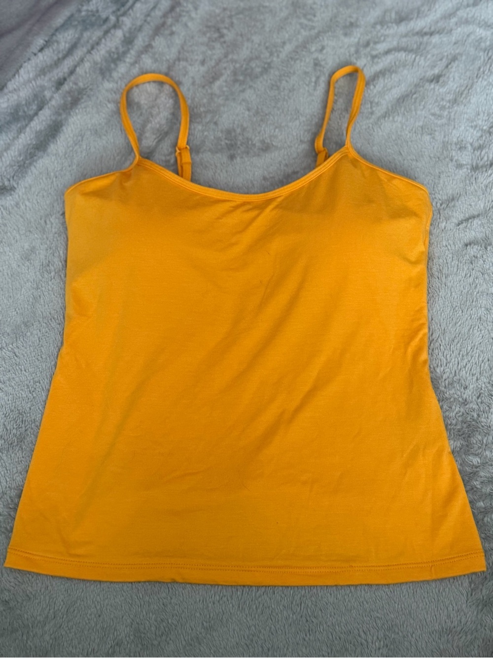 Klassy Network Yellow Tank With Built In Bra SizeM